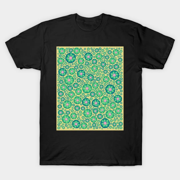 Peyote cactus plant pattern illustration T-Shirt by bernardojbp